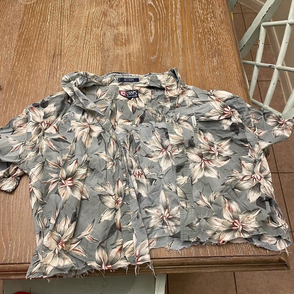 Hand Cropped button up
